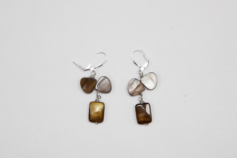 Brown Leaf Earring